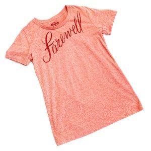 Fossil Farewell Red Vintage Graphic Tee Small